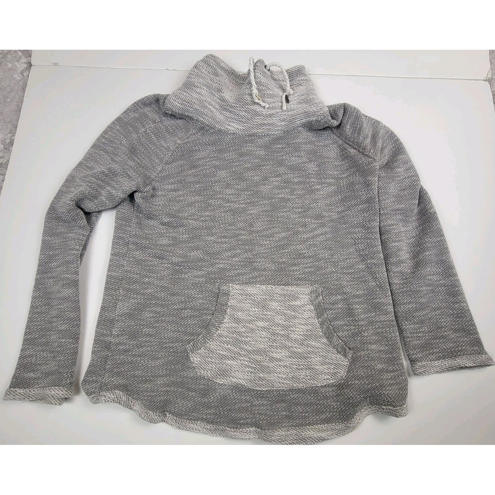 KENSIE Performance Cowl Neck Sweater Quick Dry XL Roll Sleeve Kangaroo Pocket